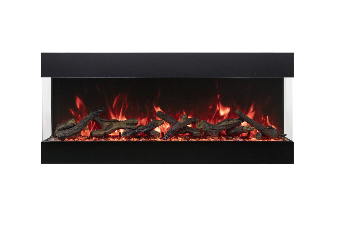 Amantii TRV-55-BESPOKE Smart Indoor/Outdoor 3-Sided Electric Fireplace