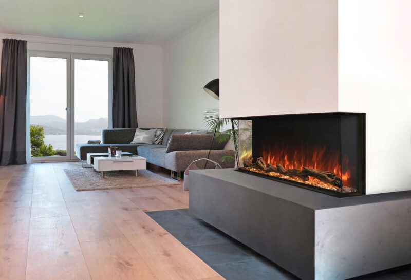 Landscape 96" Pro Multi-Sided Electric Fireplace - LPM-9616