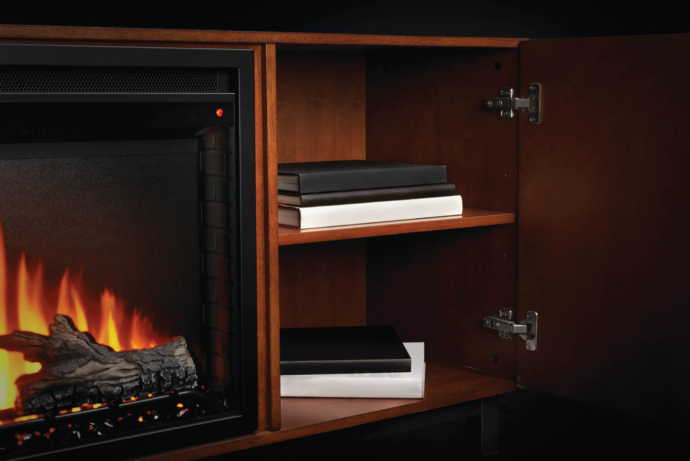 Napoleon Bella Electric Fireplace Media Console - NEFP26-3120WN