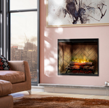 Dimplex Revillusion 36" Portrait Electric Fireplace with front glass living room - RBF36P-FG