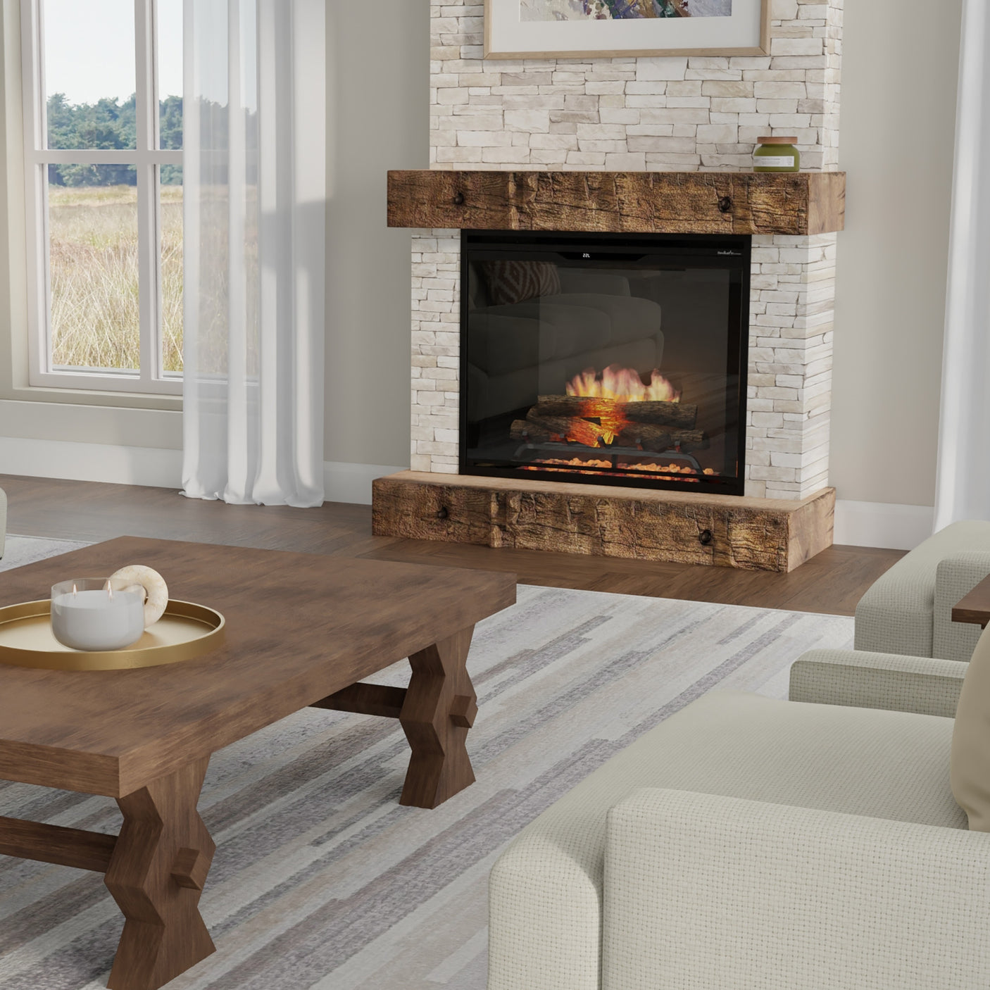 Dimplex Revillusion 36" Portrait Built-in Firebox - Black