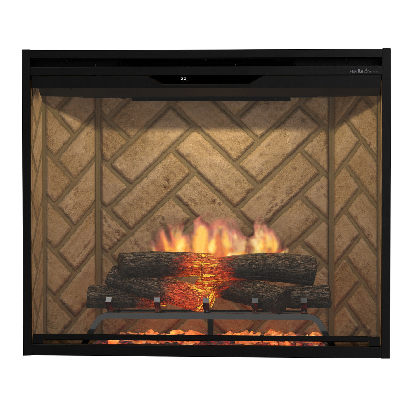 Dimplex Revillusion 36" Portrait Built-in Firebox - Herringbone