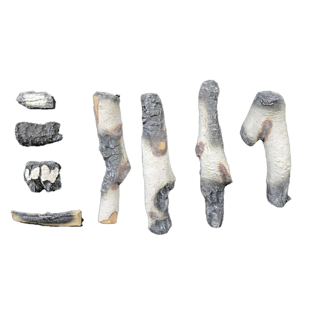 SimpliFire Allusion Edge Glowing Birch Log Set - SF-ALLE-BIRCH