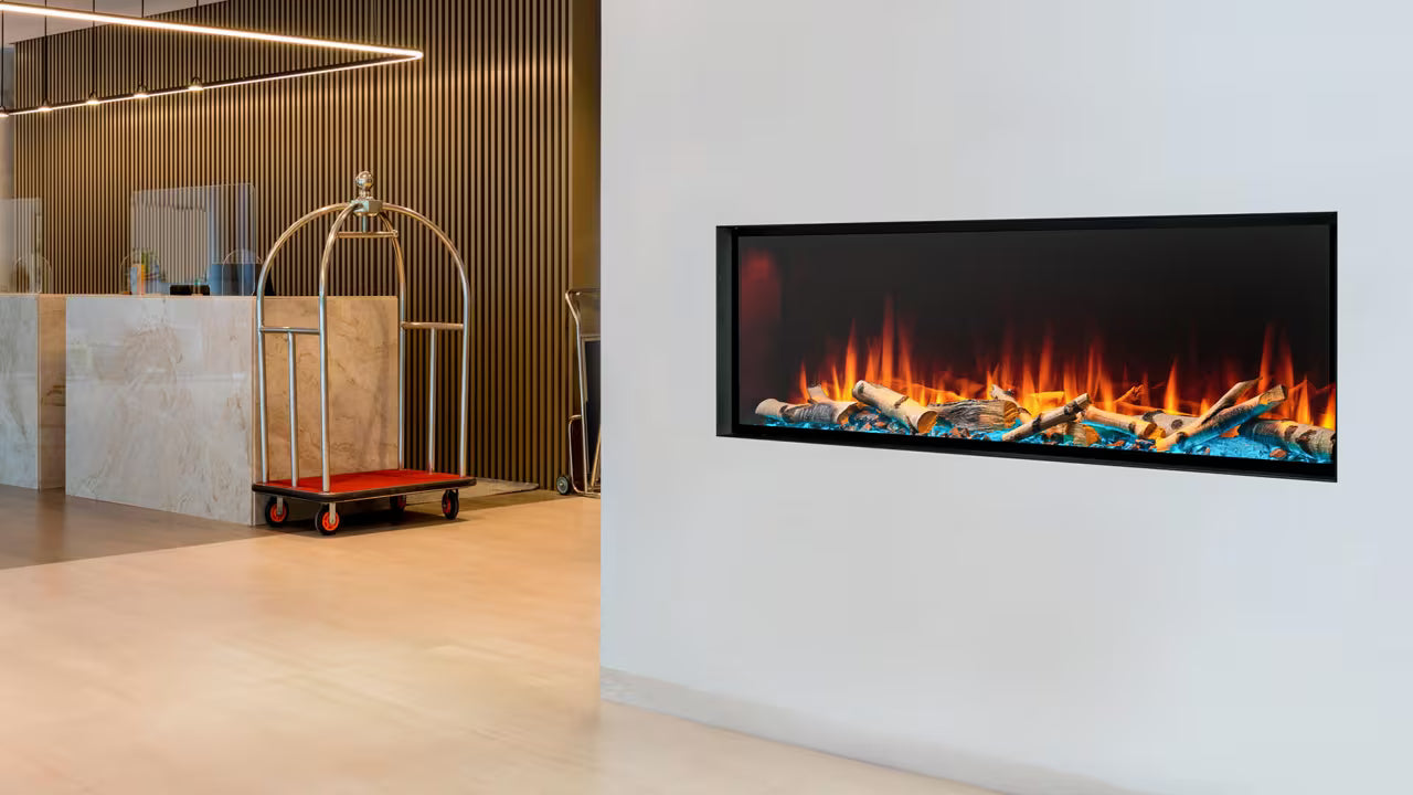 SimpliFire 43" Forum Outdoor Electric Fireplace - SF-OD43