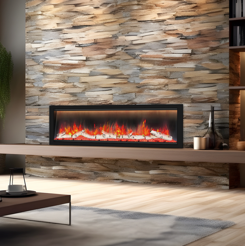 Dynasty Allegro 68" Wall Mount Smart Electric Fireplace - DY-BFM68