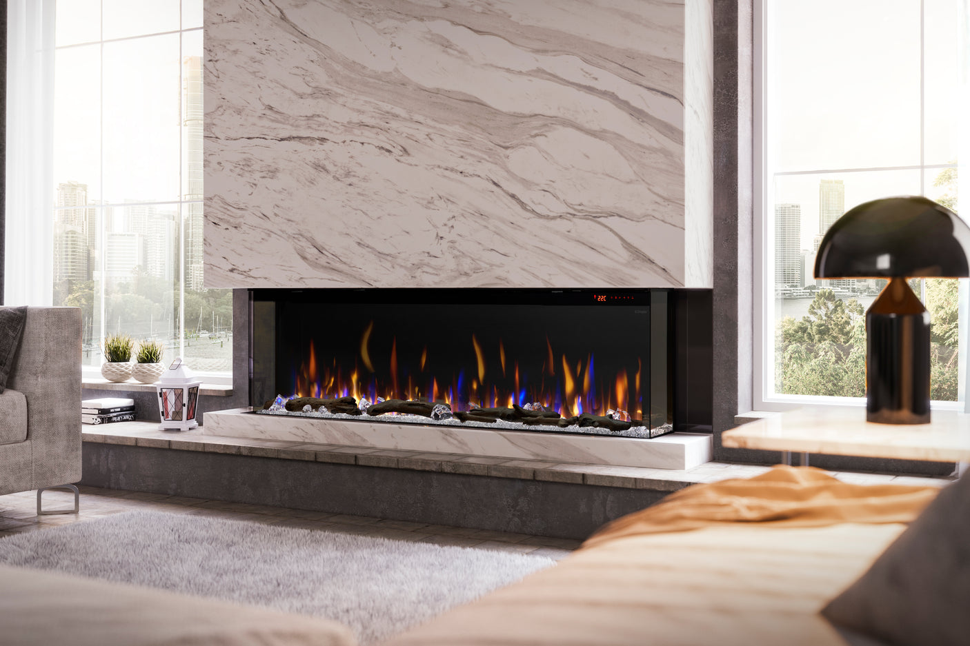 Ignite Bold 60" Linear Electric Fireplace