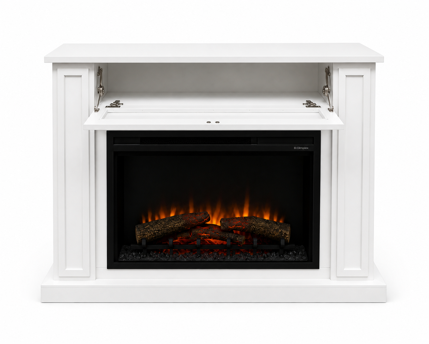 Lilyfield Custom Media Console in Benjamin Moore Cloud White