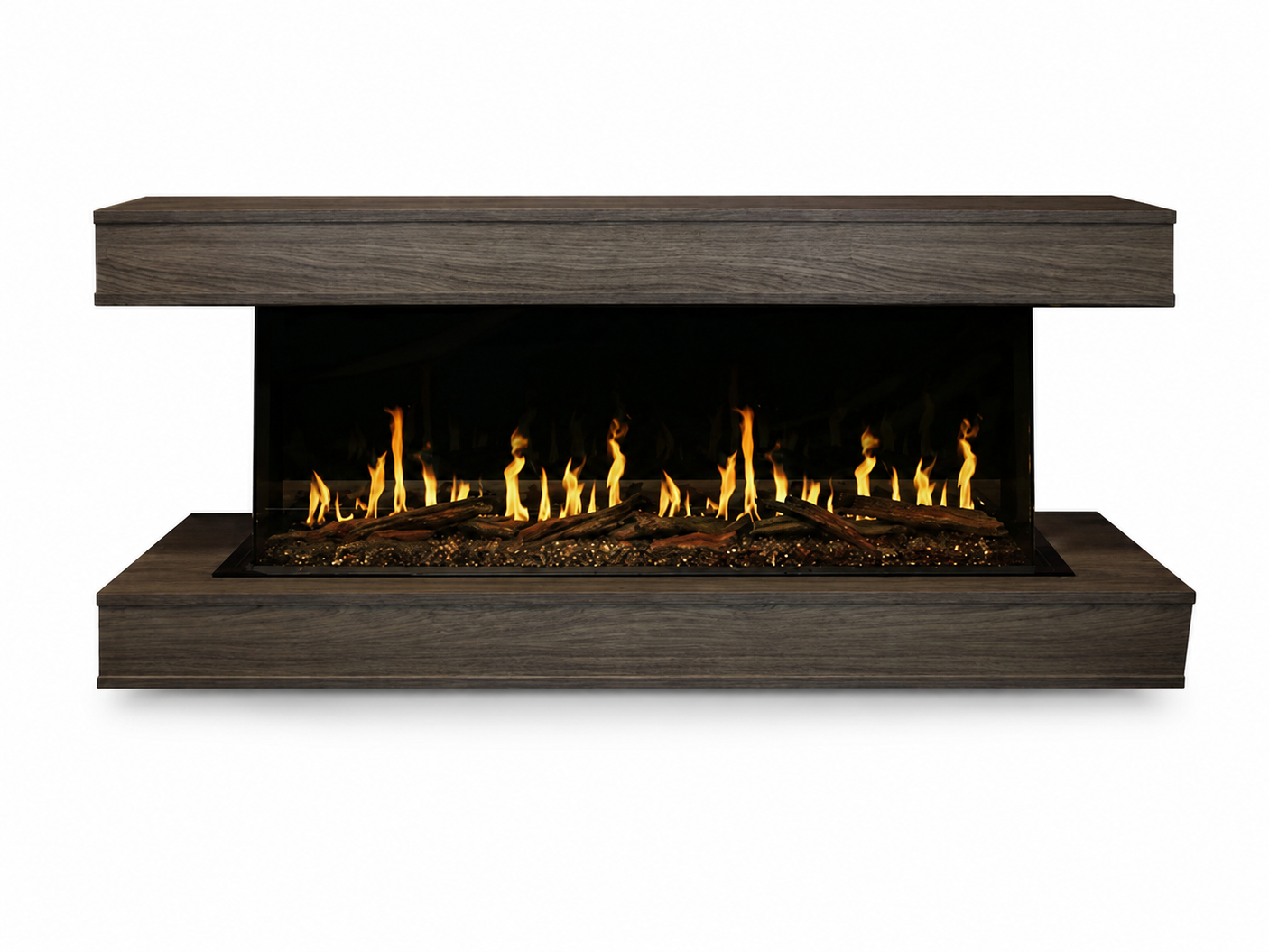 Modern Flames Driftwood Gray Floating Mantel for 52" Orion - WSS-OR52-DW