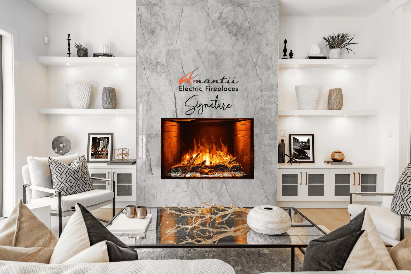 Amantii TRD 38" Signature Series Electric Fireplace - TRD-38 SIG