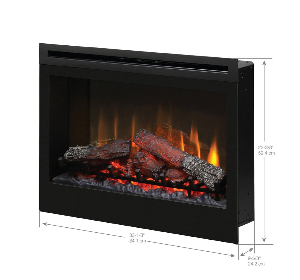 33 Self-trimming Electric Firebox Dimplex Insert DF3033ST Toronto, Ontario  – The Electric Fireplace Shop