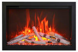 Amantii 33" TRD Birch Log Electric Fireplace 