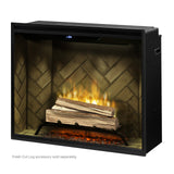 Dimplex Revillusion 36" Portrait Electric Fireplace with front glass wood cut logs - RBF36P-FG