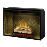 Dimplex 42" Revillusion Electric Fireplace with front glass wood cut logs - RBF42-FG