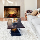Dimplex 42" Revillusion Electric Fireplace with front glass in living room - RBF42-FG