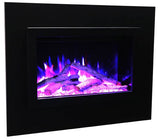Amantii 26" TRD Insert Electric Fireplace Purple flame Logs