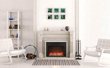Amantii 38" TRD Insert Electric Fireplace White Mantel