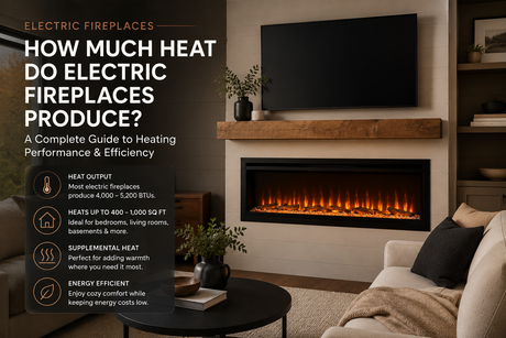 How Much Heat Does an Electric Fireplace Produce?