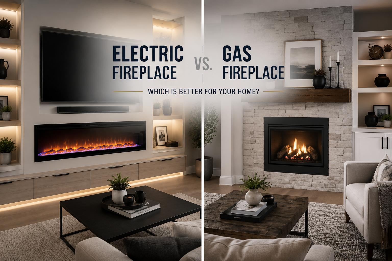 Electric Fireplace vs. Gas Fireplace: Which One Should You Choose?