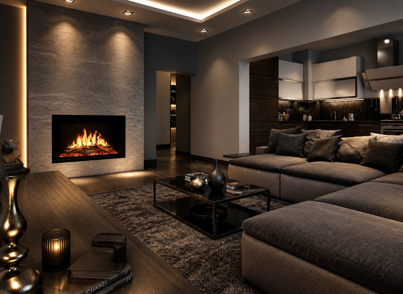 Designed to fit into your existing fireplace opening — no venting or renovations required.