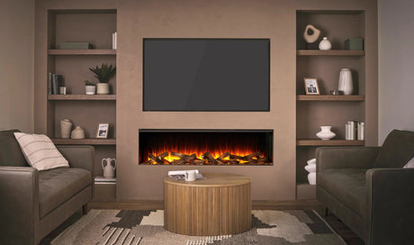 British Fires 63 inch The New Forest 1600 Black Edition Electric Fireplace