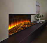 British Fires 48" The New Forest 1200 Black Edition Electric Fireplace