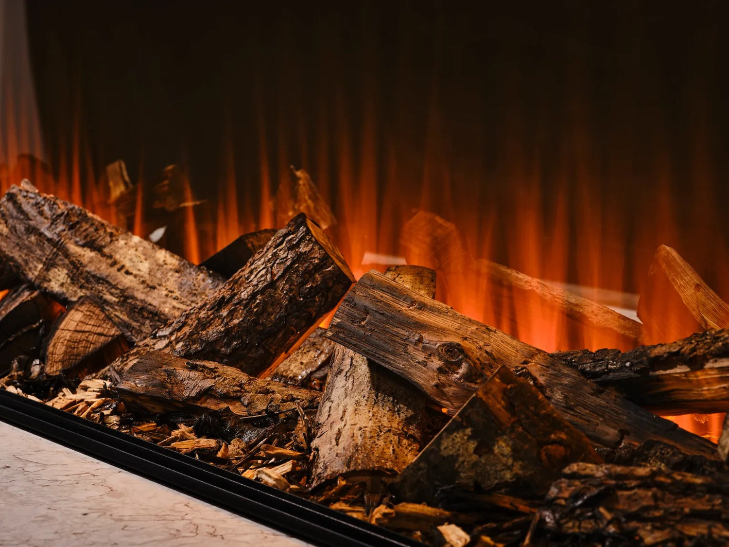 British Fires 63" The New Forest 1600 Black Edition Electric Fireplace