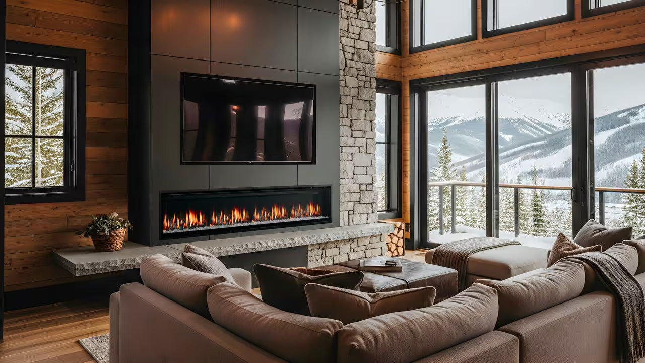 Electric fireplace lifestyle