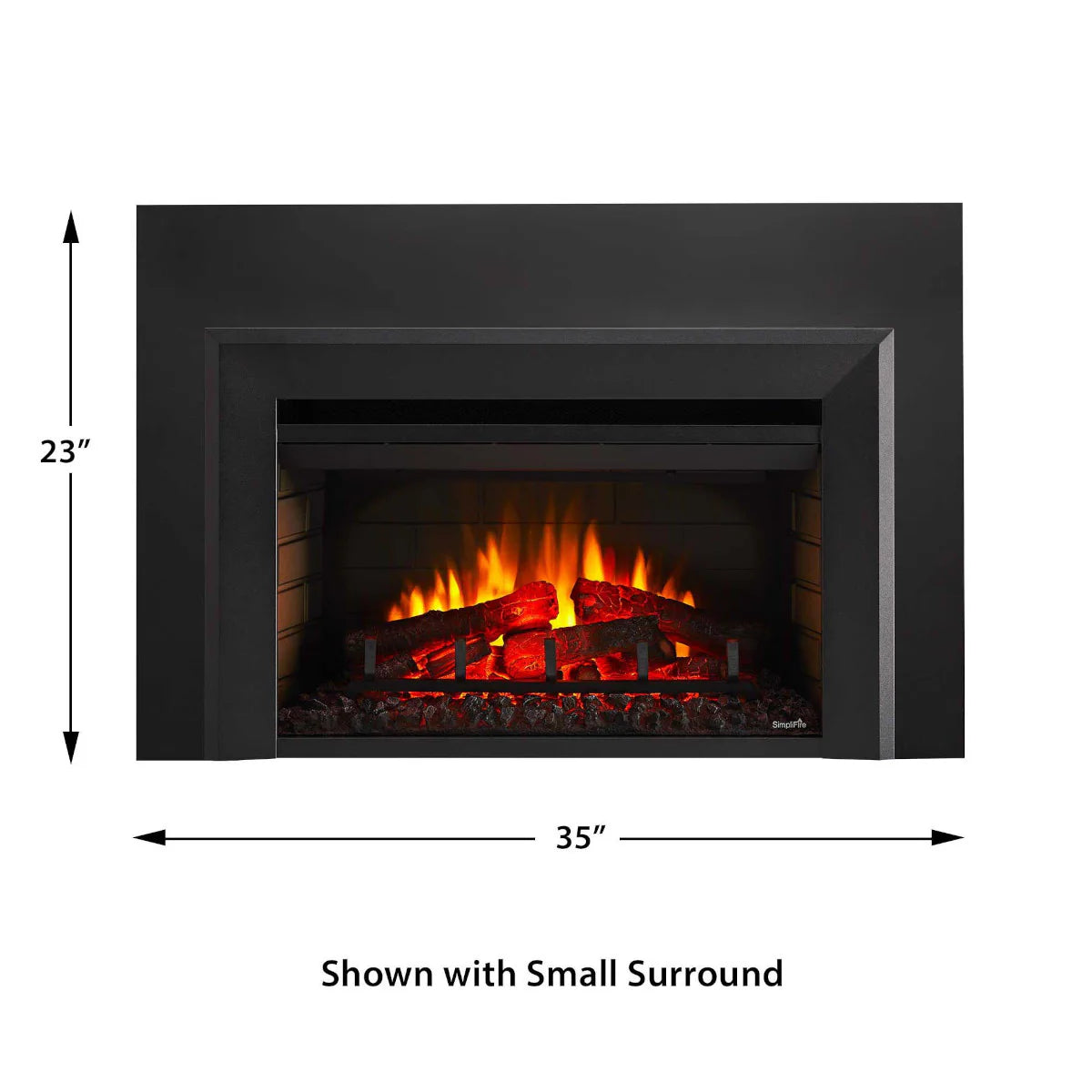 SimpliFire 35" Small Surround For 25" Electric Insert - SF-SI3523-INS25