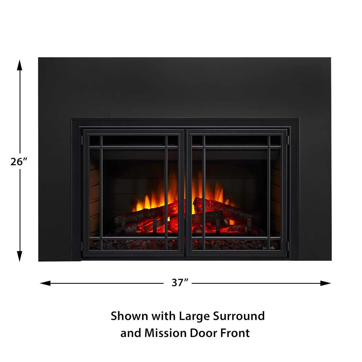 SimpliFire 37" Large Surround For 25" Electric Insert - SF-SI3726-INS25