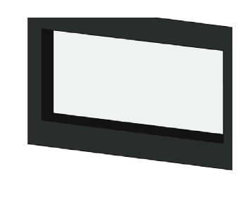 British Fires 26" Ashlett One-Sided Thick Frame