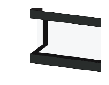British Fires 26" Ashlett Three-Sided Thick Frame