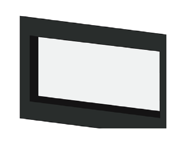 British Fires 30" Ashlett One-Sided Thick Frame