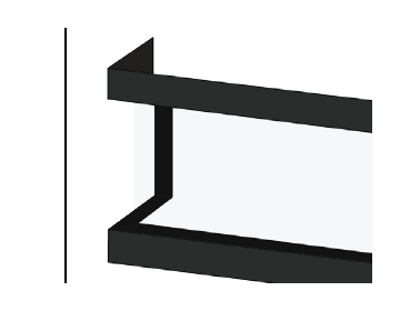 British Fires 30" Ashlett Three-Sided Thick Frame
