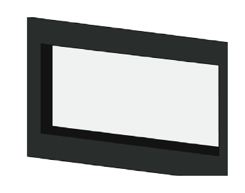 British Fires 36" Ashlett One-Sided Thick Frame