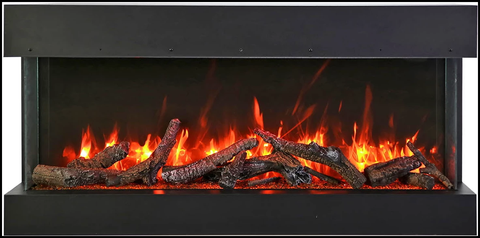Amantii 40-TRV-SLIM Smart Indoor/Outdoor 3-Sided Electric Fireplace