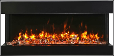 Amantii 50-TRV-SLIM Smart Indoor/Outdoor 3-Sided Electric Fireplace