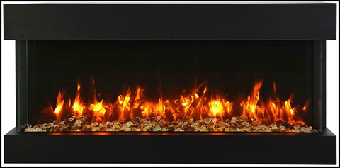 Amantii 60-TRV-SLIM Smart Indoor/Outdoor 3-Sided Electric Fireplace