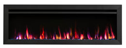 SimpliFire Allusion Slim electric fireplace flame display