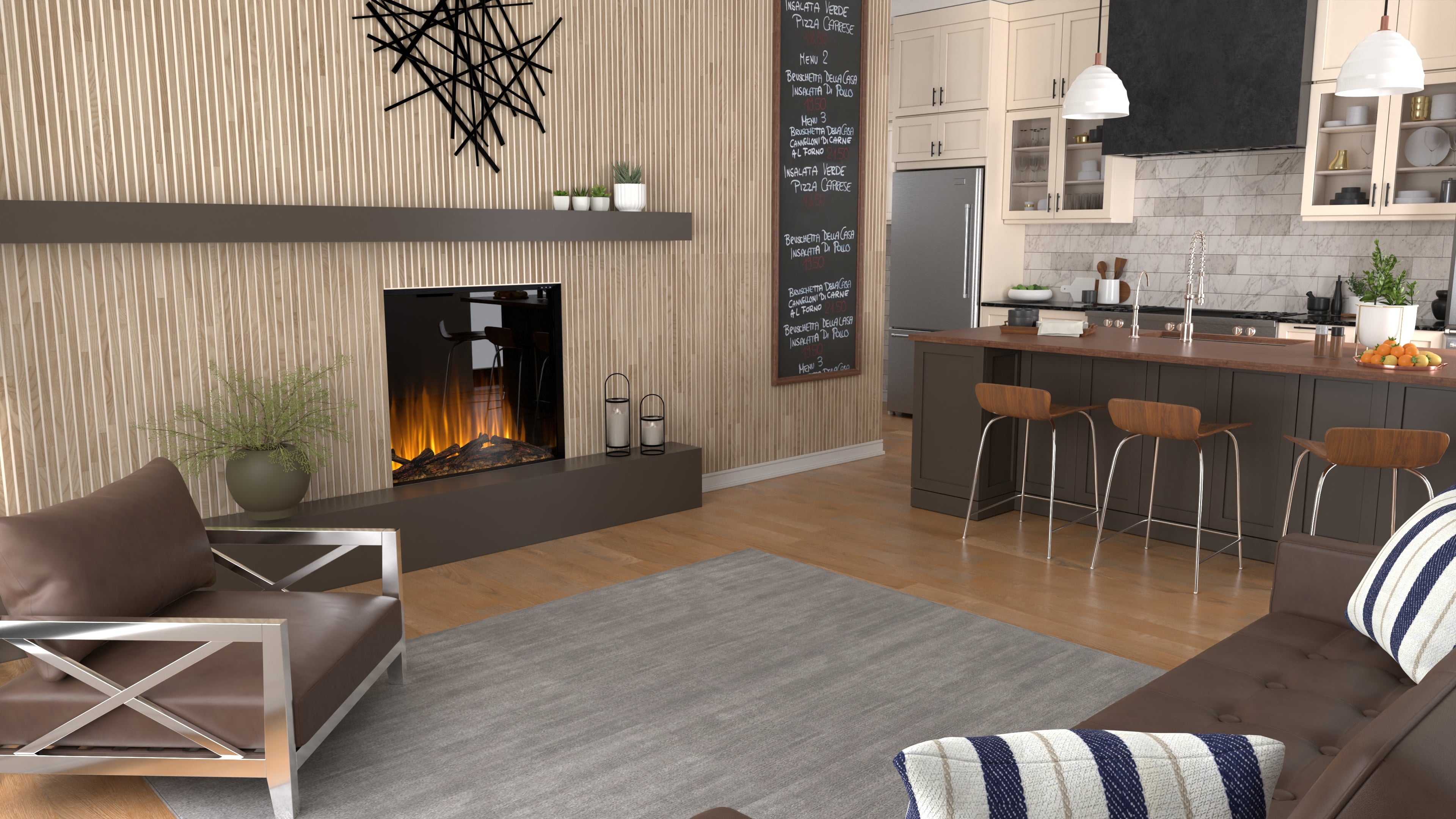 Electric fireplace lifestyle