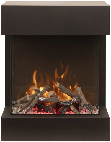 Amantii Lumina Freestanding Cube 3-Sided Electric Fireplace - 2025WM
