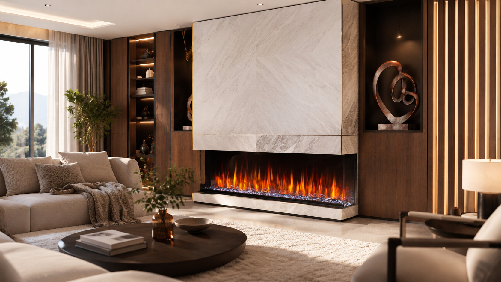 Kozy Heat Osseo 50" Linear Electric Fireplace - OSO-E50