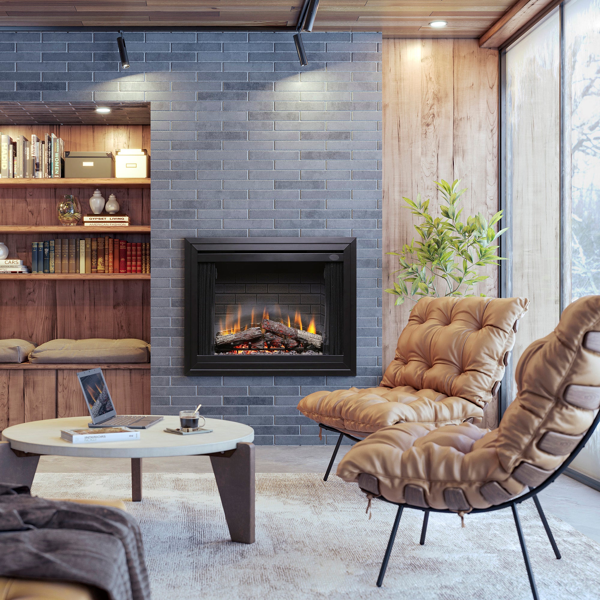 Electric fireplace lifestyle