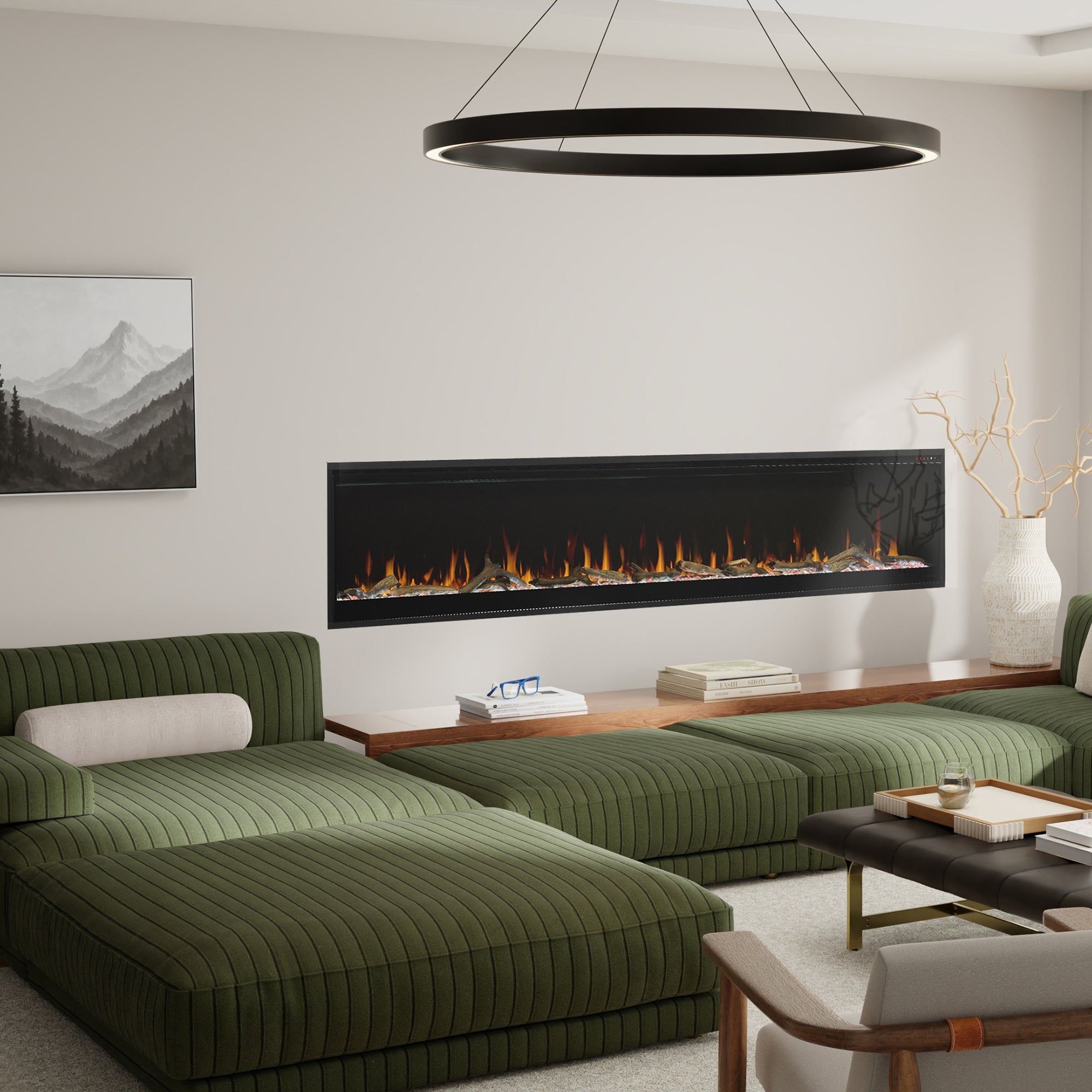 Electric fireplace lifestyle