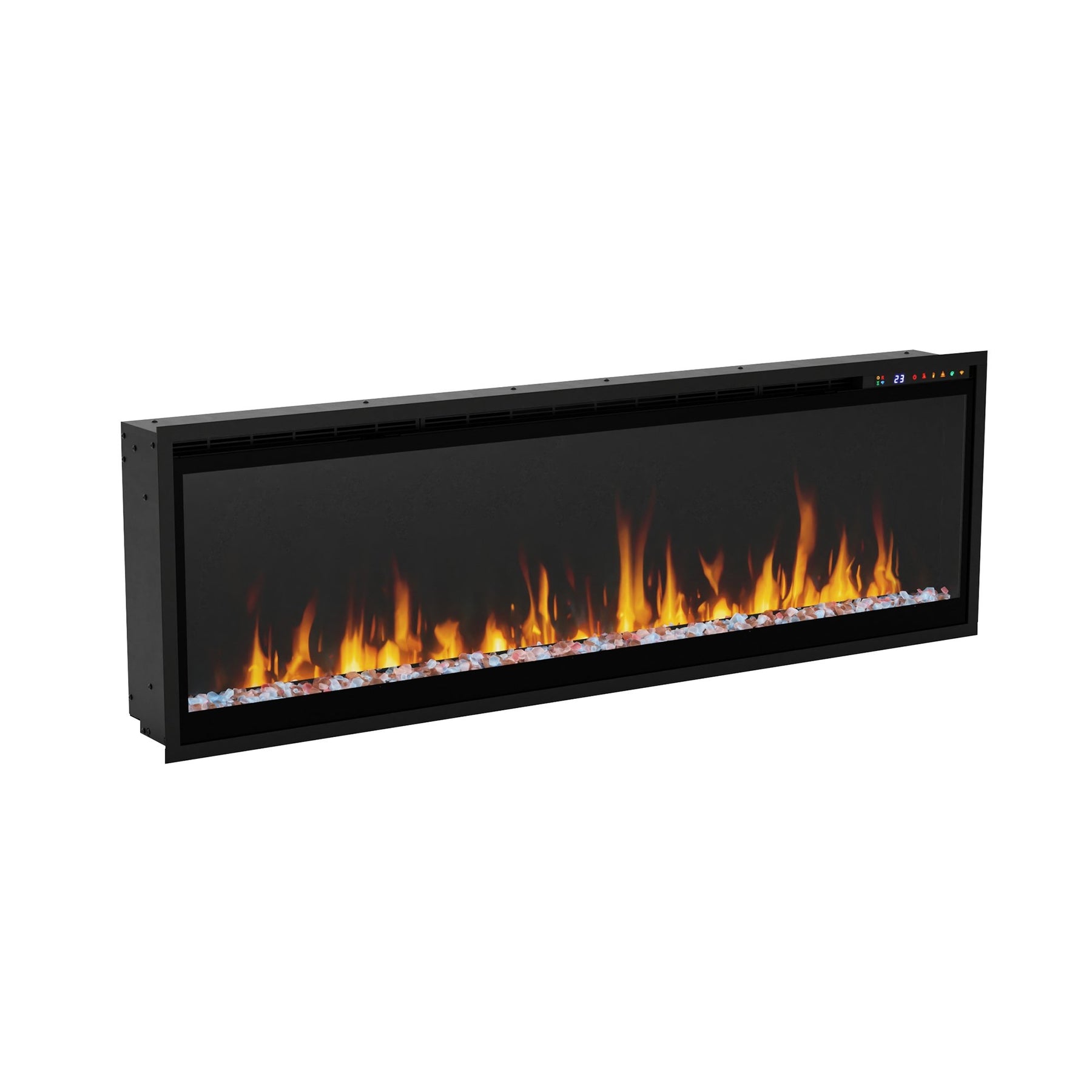 Dimplex Vital Essence 50 inch Linear Electric Fireplace flame detail