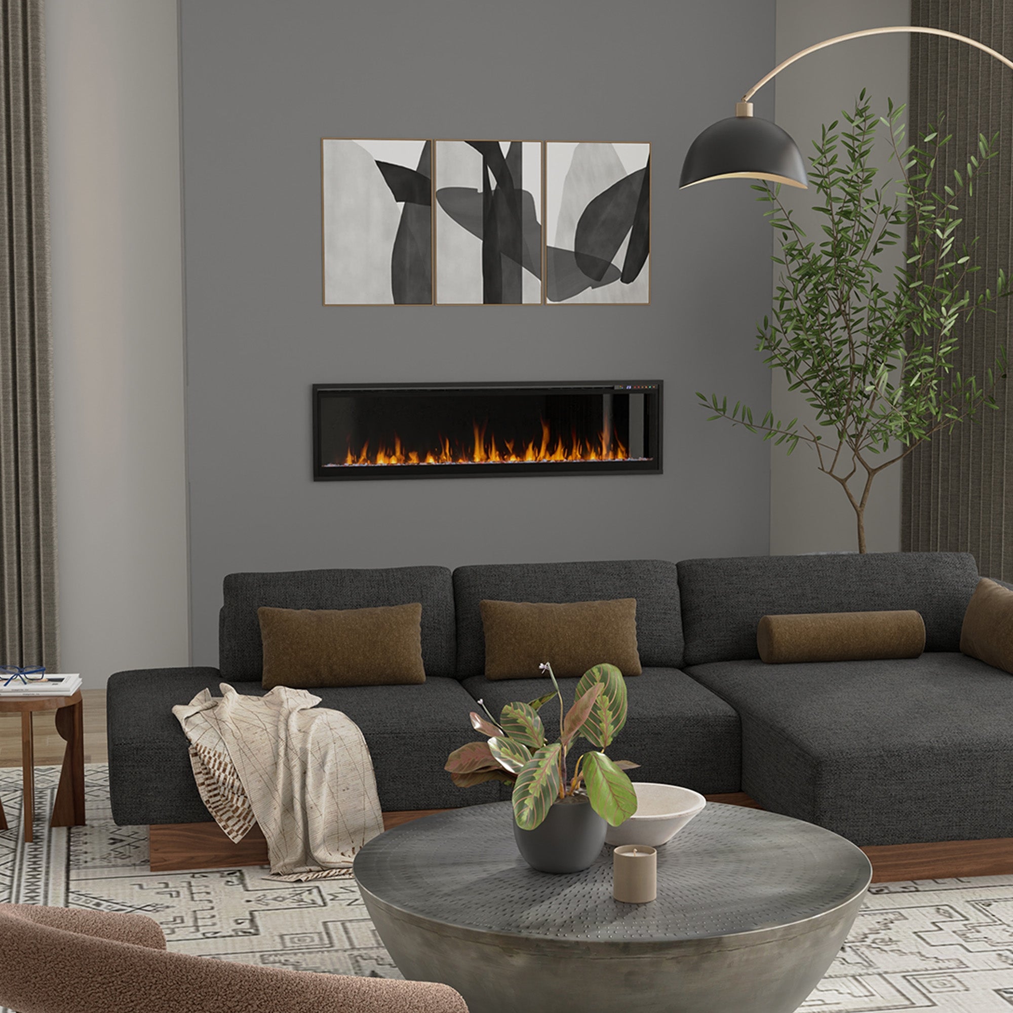 Electric fireplace lifestyle