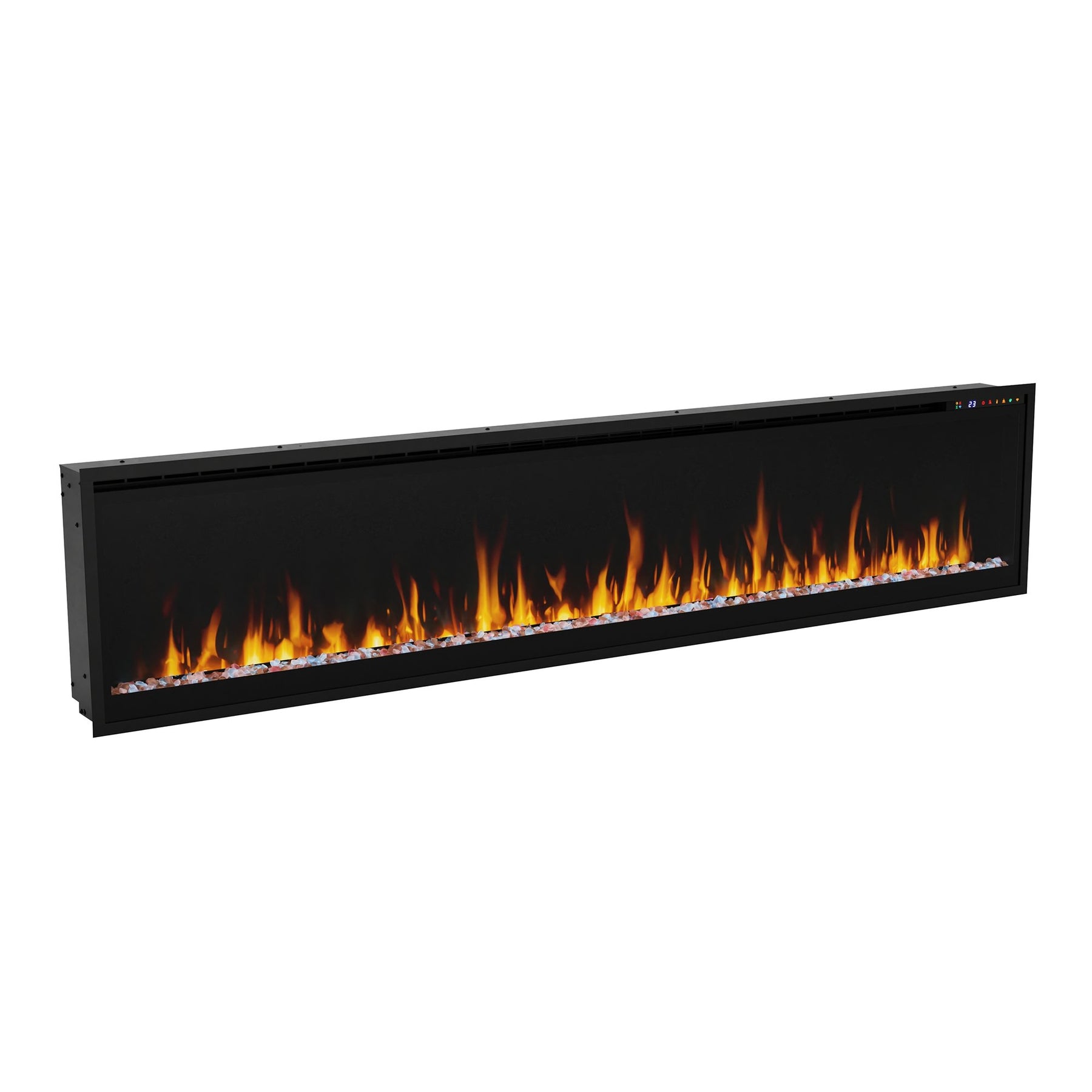 Dimplex Vital Essence 74 inch Linear Electric Fireplace flame detail