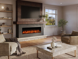 Regency Avita 64 inch Built-in 3-Sided Electric Fireplace lifestyle view