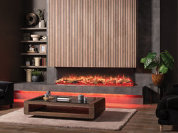 Regency Onyx 59 inch Multi-Sided Modern Electric Fireplace lifestyle view