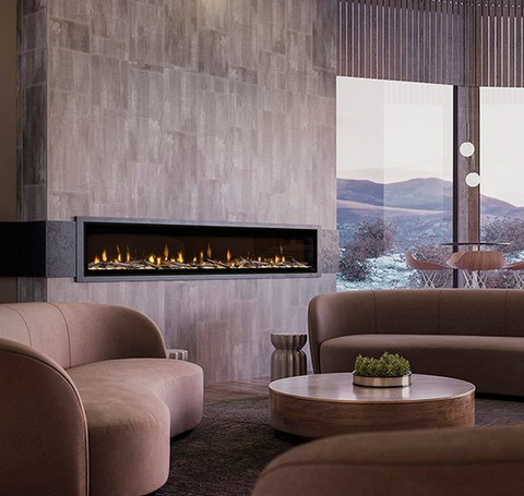 Dimplex Ignite Evolve 100" Linear Electric Fireplace In Living Room - EVO100