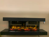 Iconic Fires Floating Shelf in Dark Finish